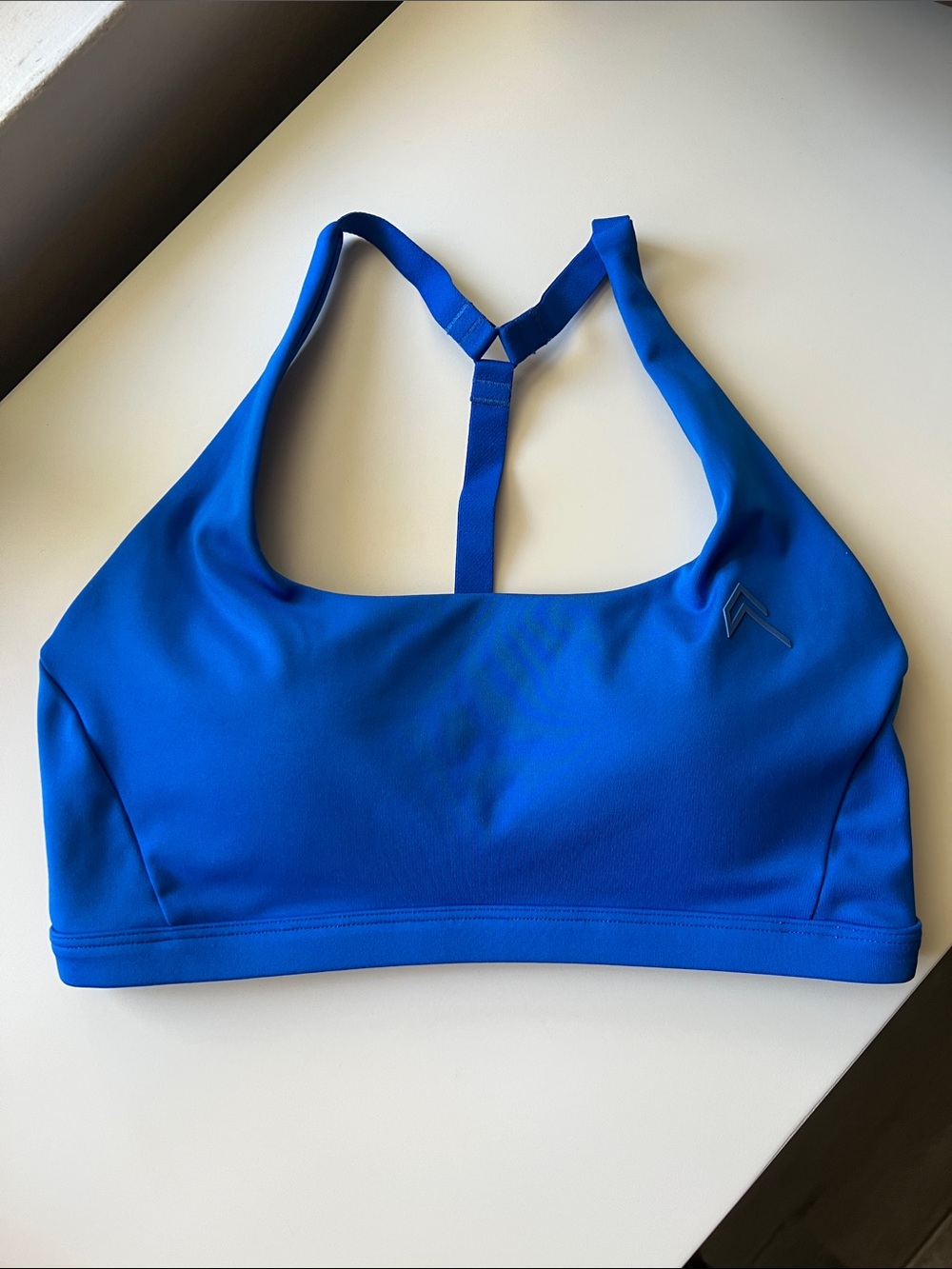 Oner Active Cobalt Blue Timeless Square Neck Sports Bra - Small